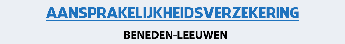 aansprakelijkheidsverzekering-beneden-leeuwen