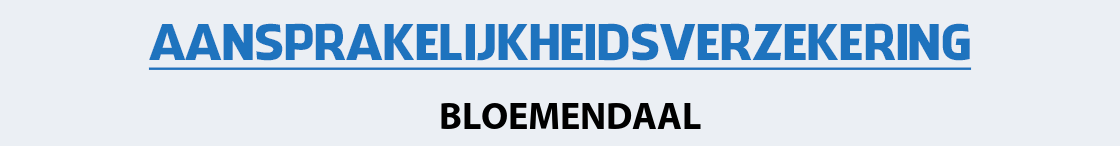 aansprakelijkheidsverzekering-bloemendaal