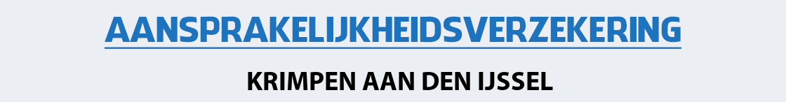 aansprakelijkheidsverzekering-krimpen-aan-den-ijssel
