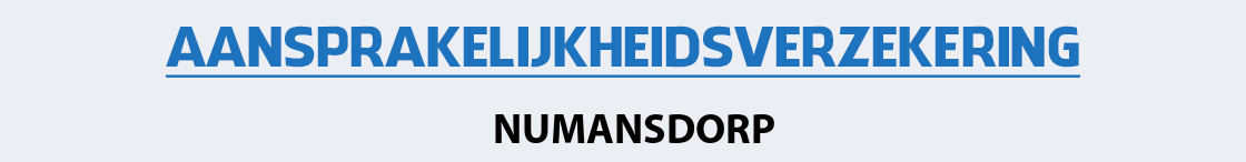 aansprakelijkheidsverzekering-numansdorp