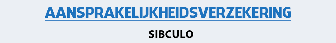 aansprakelijkheidsverzekering-sibculo