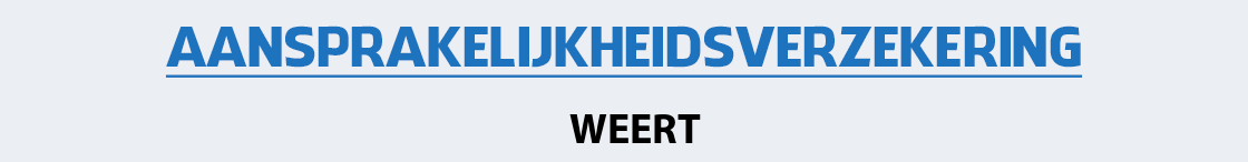 aansprakelijkheidsverzekering-weert